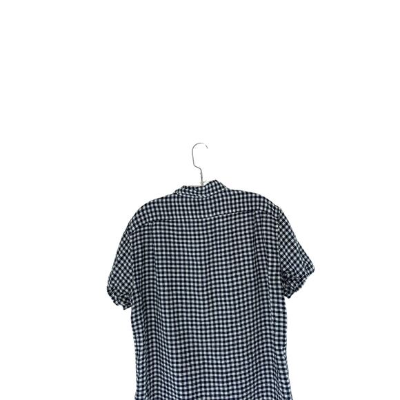 J.Crew‎ Men's Blue White Casual Slim Gingham Button Down Shirt Size Large - Picture 9 of 13